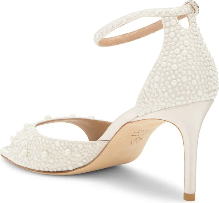 Bliss Imitation Pearl Ankle Strap Sandal - Image 2