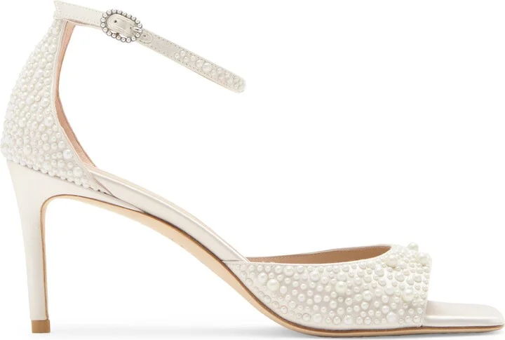 Bliss Imitation Pearl Ankle Strap Sandal - Image 3