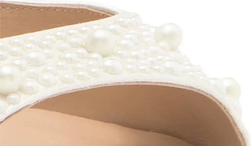 Bliss Imitation Pearl Ankle Strap Sandal - Image 7