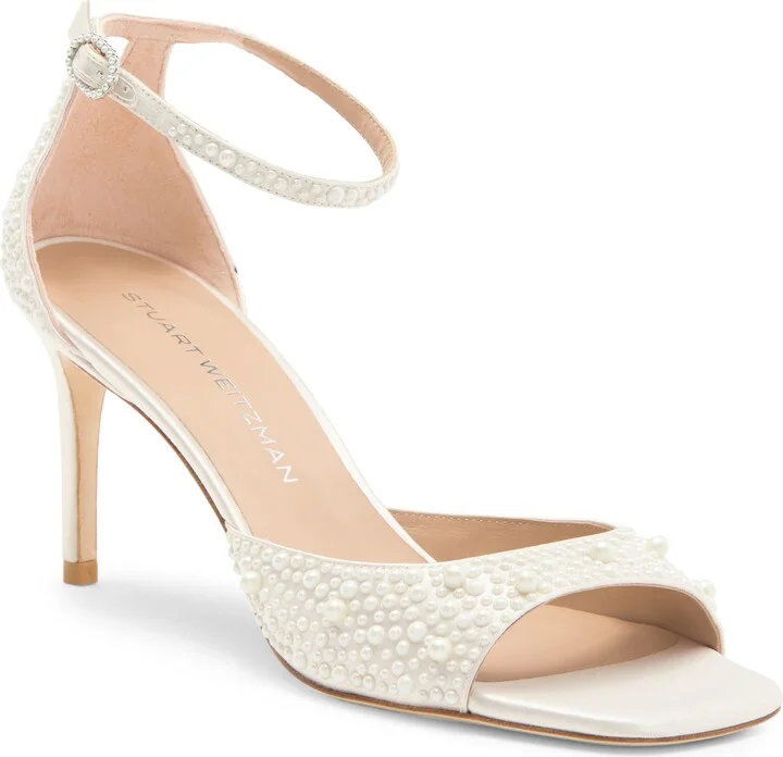 Bliss Imitation Pearl Ankle Strap Sandal