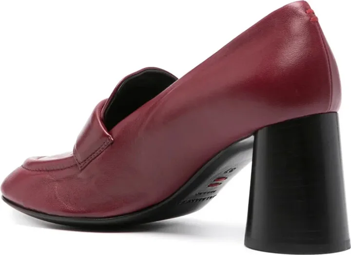 Block-Heel 75mm Leather Loafers - Image 3