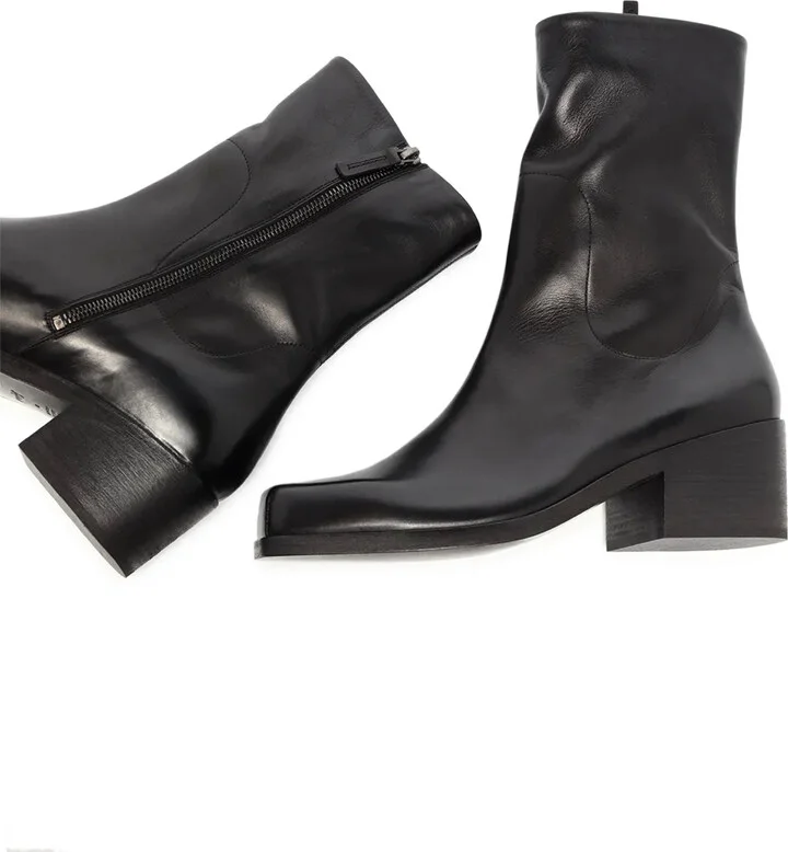 Block-Heel Ankle Boots - Image 2