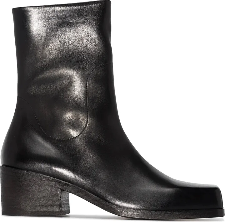 Block-Heel Ankle Boots