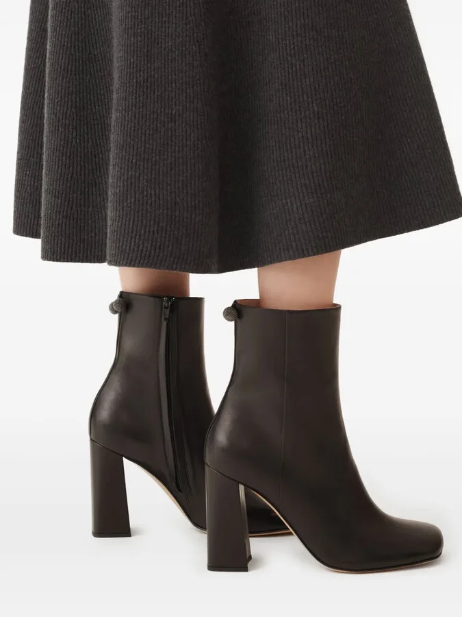 Block-Heel Ankle-Lenght Boots - Image 4