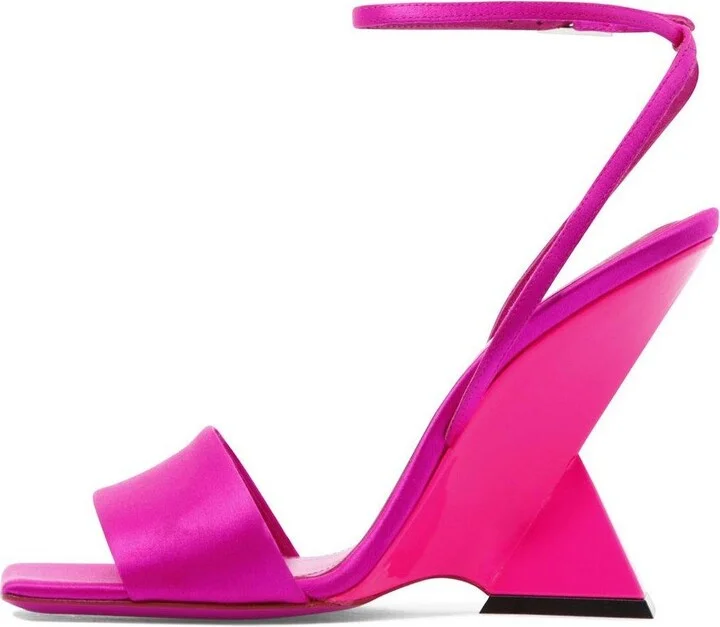 Block Heel Ankle Strapped Sandals - Image 2