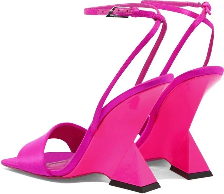 Block Heel Ankle Strapped Sandals - Image 4