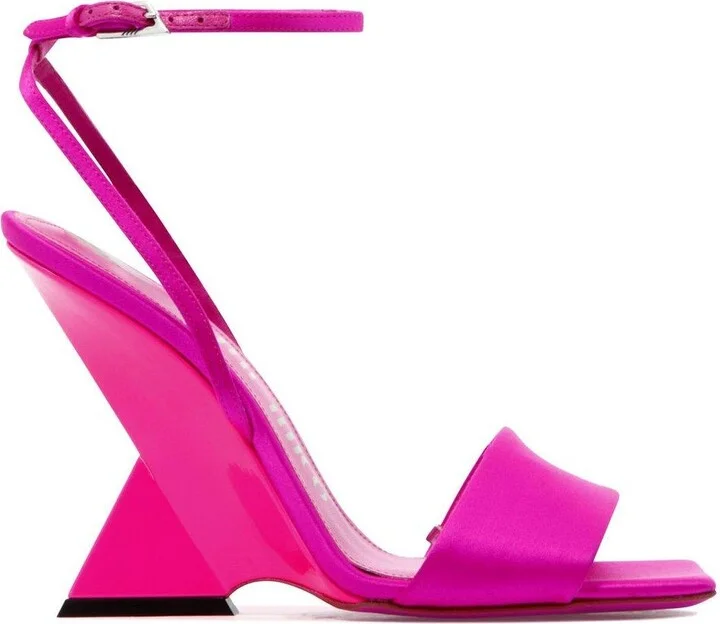 Block Heel Ankle Strapped Sandals