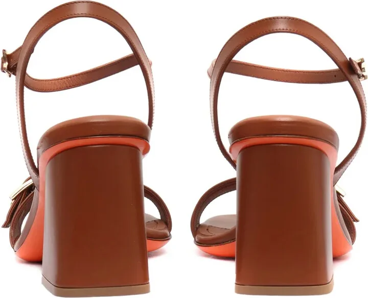 Block-Heel Buckle-Detail Sandals - Image 3