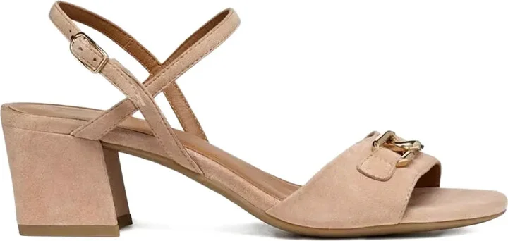 Block-Heel Buckled Sandals