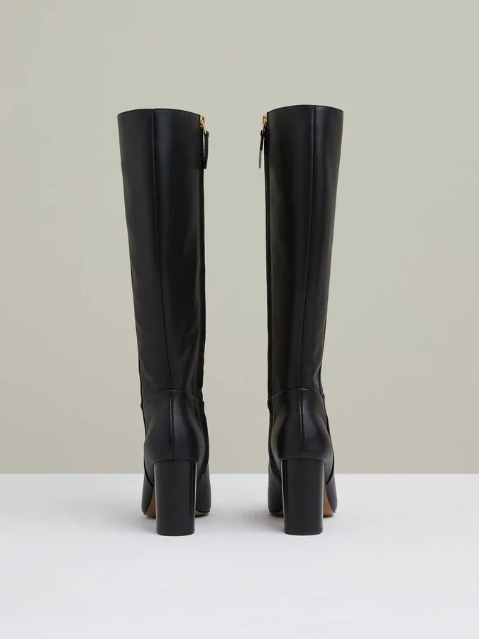Block Heel Knee High Boots - Image 5