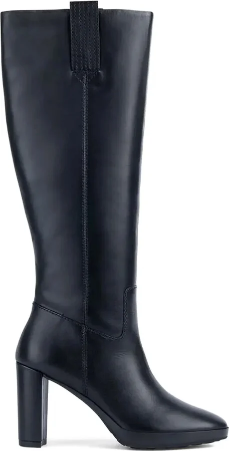 Block-Heel Knee-High Boots