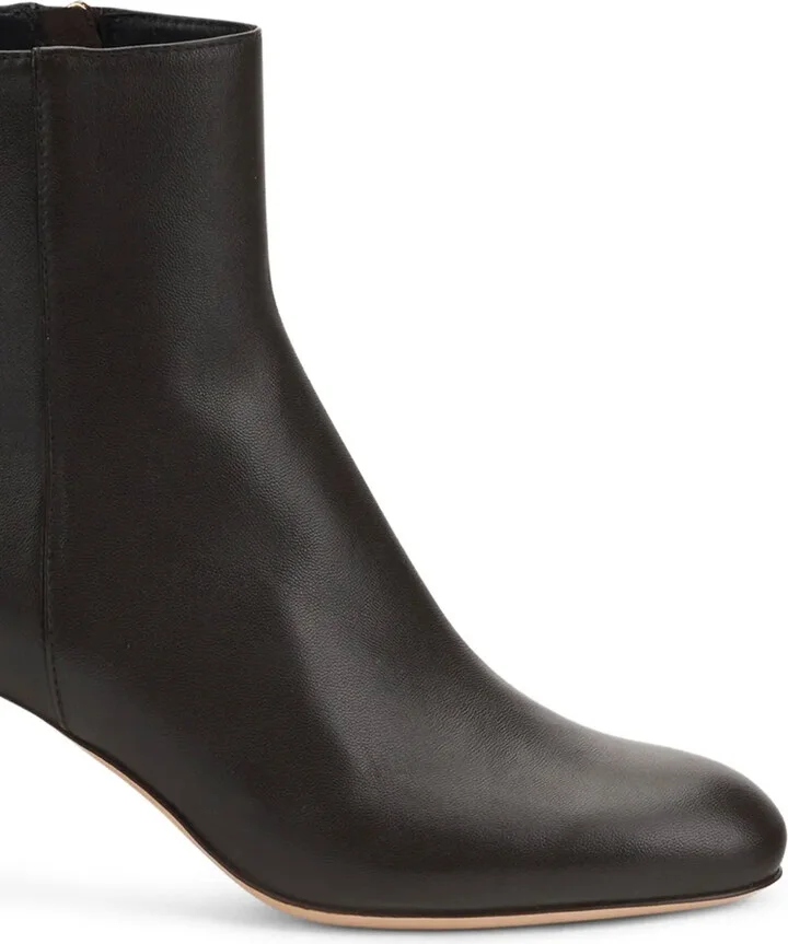 Block-Heel Leather Ankle Boots - Image 2