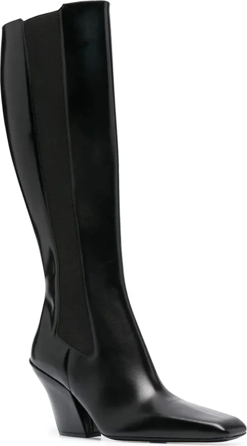 Block-Heel Leather Boots - Image 2