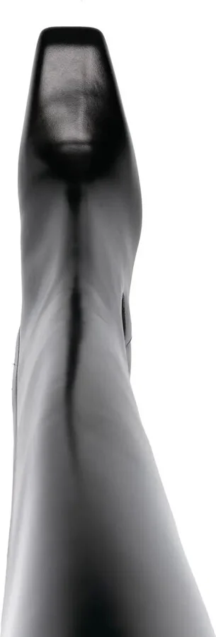 Block-Heel Leather Boots - Image 4