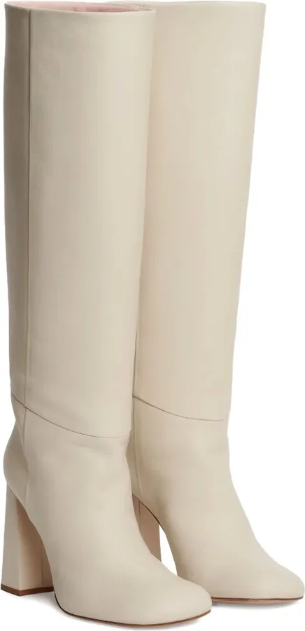 Block-Heel Leather Boots - Image 2