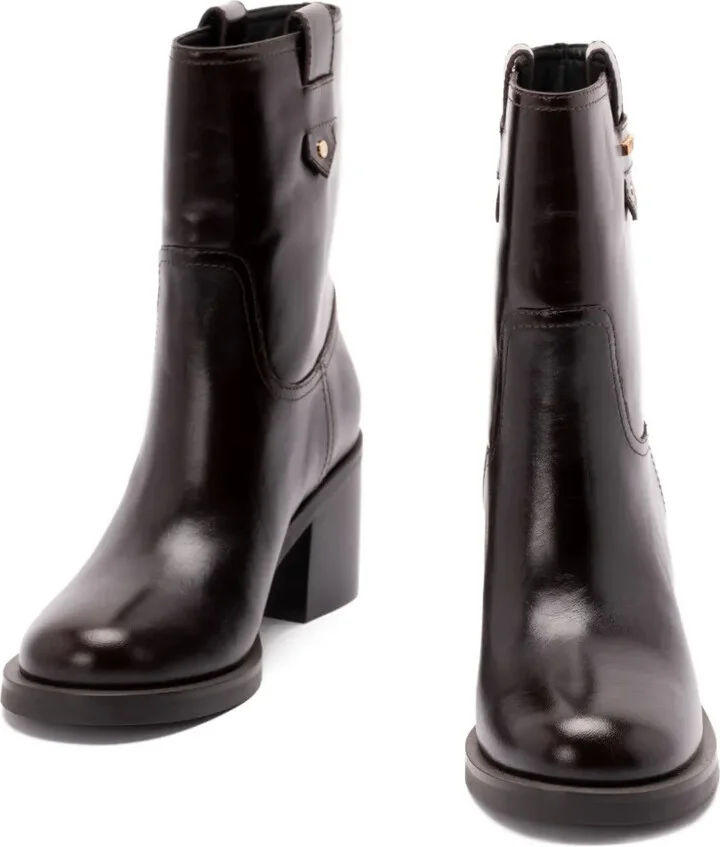 Block-Heel Leather Boots - Image 2