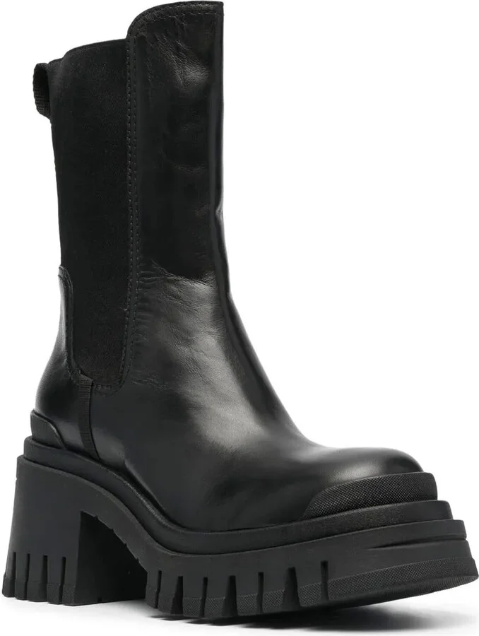 Block-Heel Leather Boots - Image 2