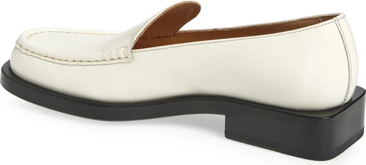 Block Heel Leather Loafer - Image 2