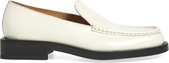Block Heel Leather Loafer - Image 3