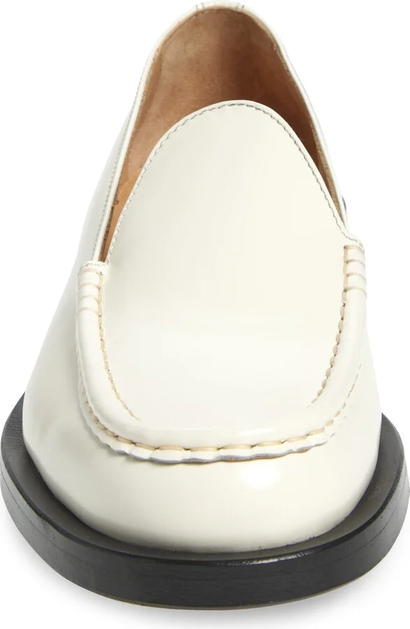 Block Heel Leather Loafer - Image 4