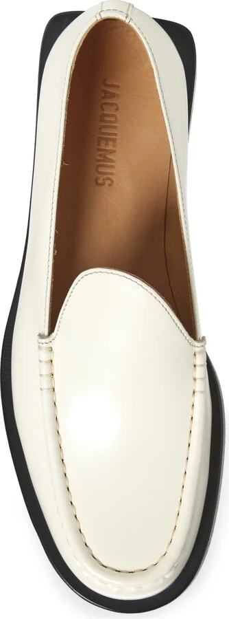 Block Heel Leather Loafer - Image 5
