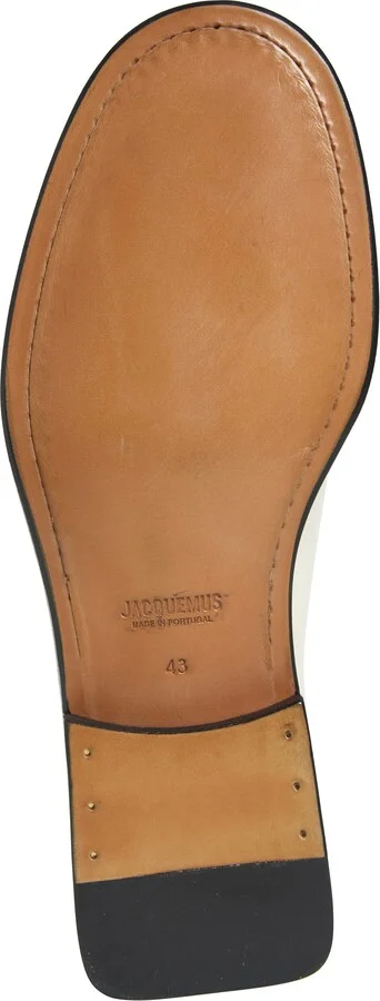 Block Heel Leather Loafer - Image 6