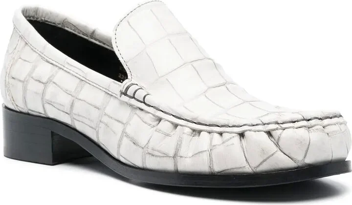 Block-Heel Leather Loafers - Image 2