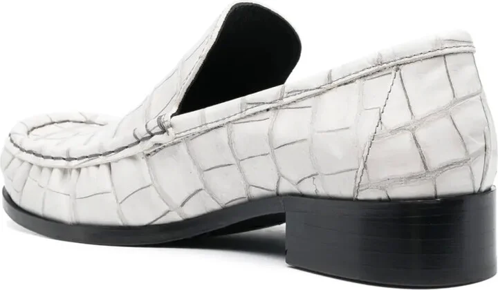 Block-Heel Leather Loafers - Image 3