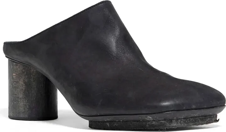 Block-Heel Leather Mules - Image 2