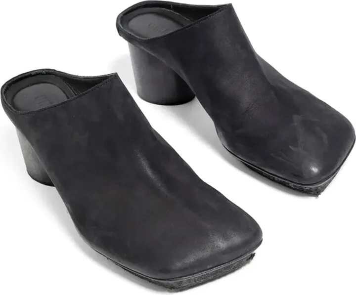 Block-Heel Leather Mules - Image 3