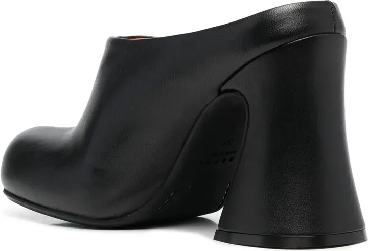 Block-Heel Leather Mules - Image 3