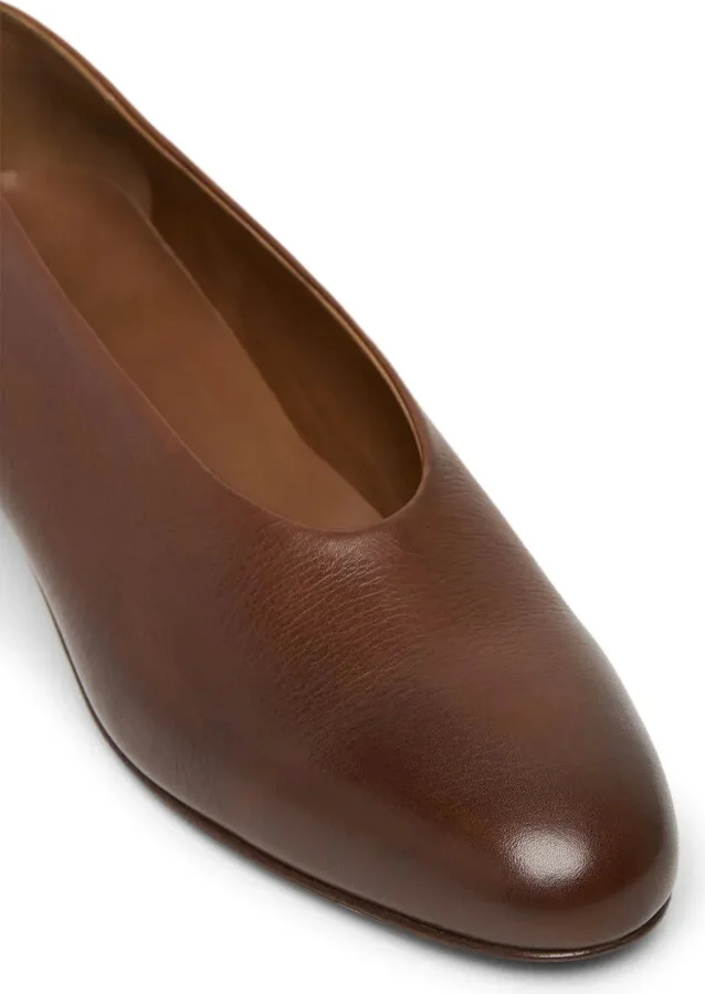 Block-Heel Leather Pumps - Image 4