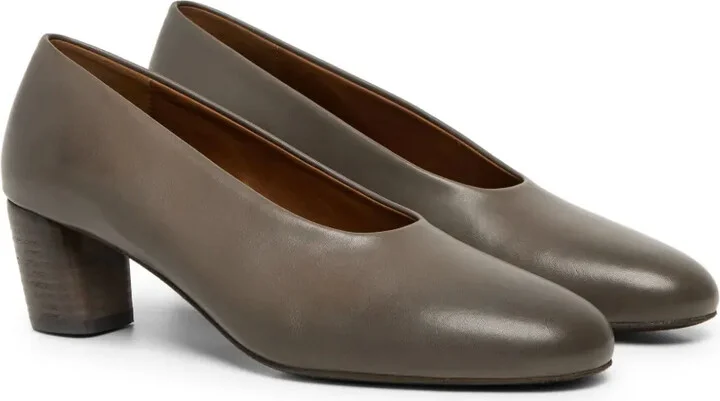 Block-Heel Leather Pumps - Image 2