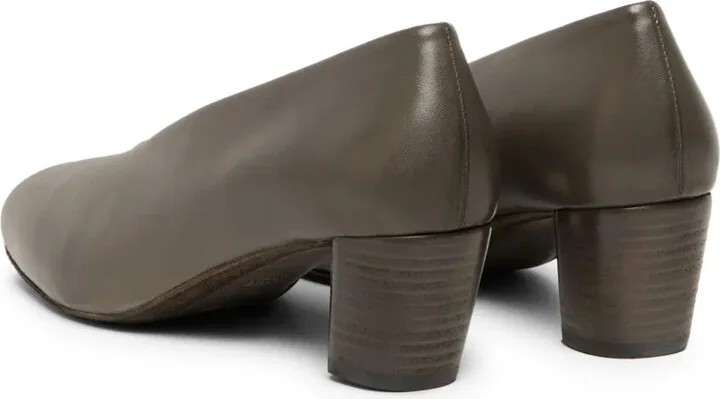 Block-Heel Leather Pumps - Image 3