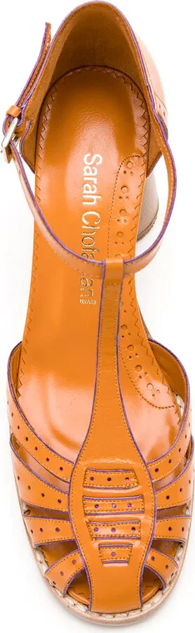 Block Heel Leather Pumps - Image 4
