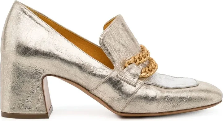 Block Heel Loafers