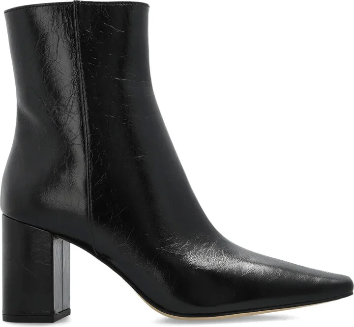 Block-Heel Pointed-Toe Boots