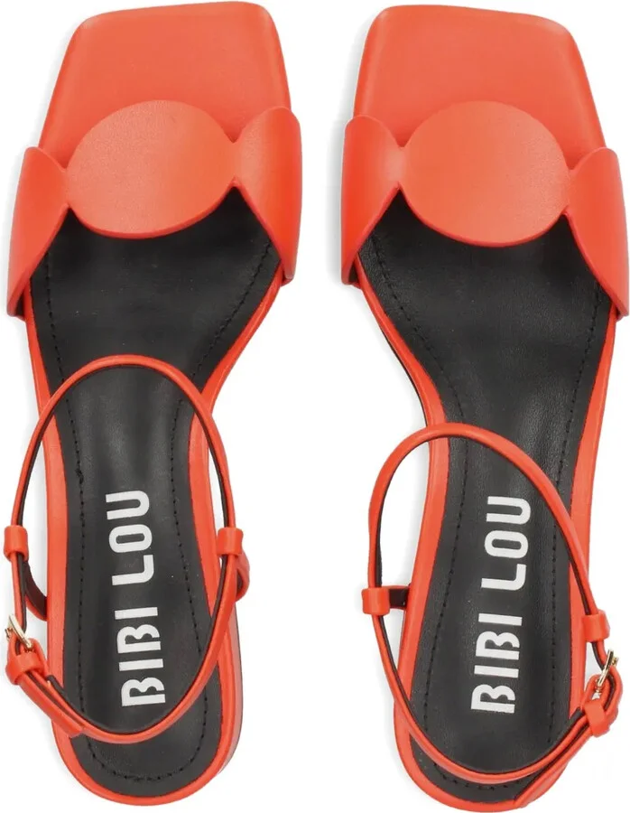 Block-Heel Round-Embellishments Heeled Sandals - Image 3