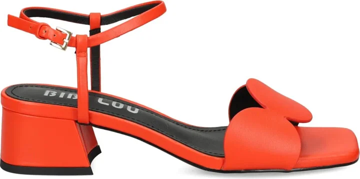 Block-Heel Round-Embellishments Heeled Sandals