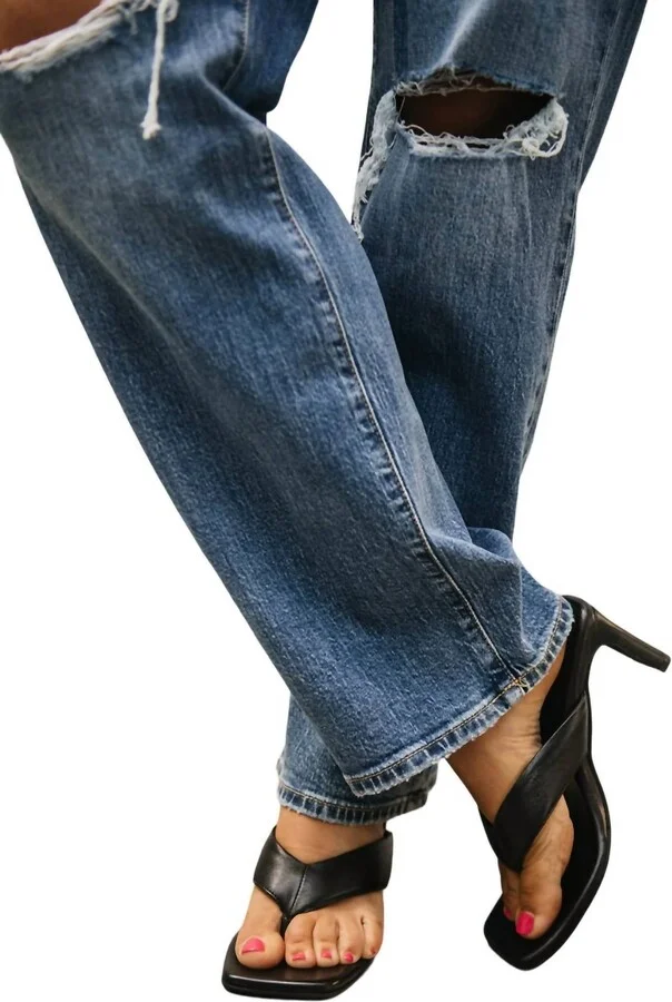 Block Heel Sandal In Black