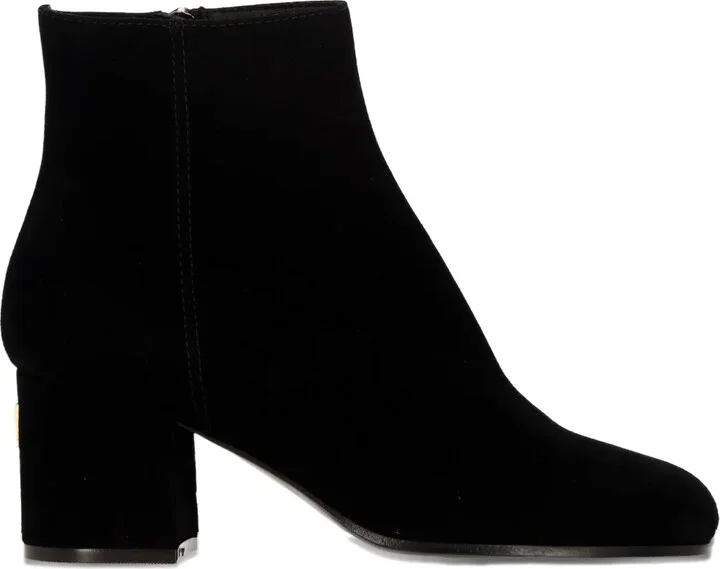 Block-Heel Side-Zip Ankle Boots