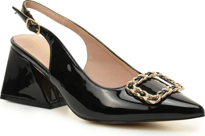 Block Heel Slingback Pump