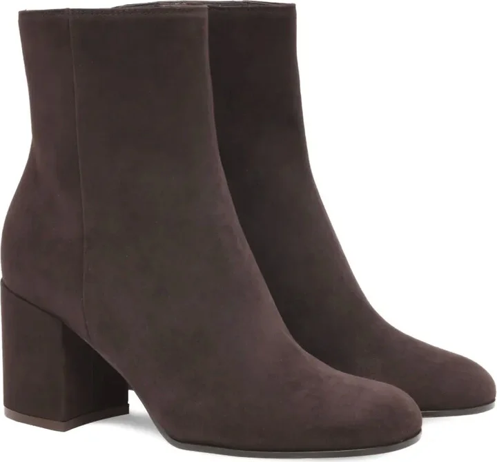 Block-Heel Suede Boots - Image 2