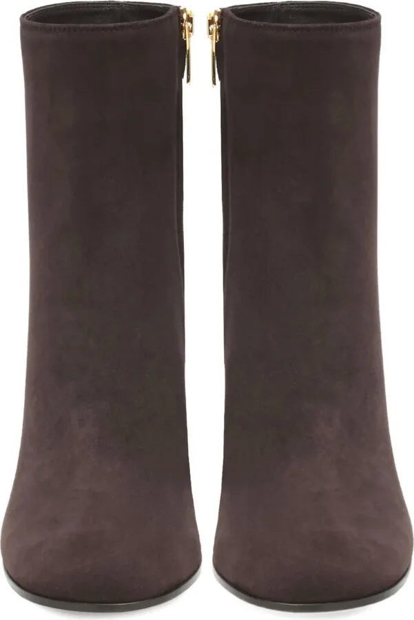 Block-Heel Suede Boots - Image 4