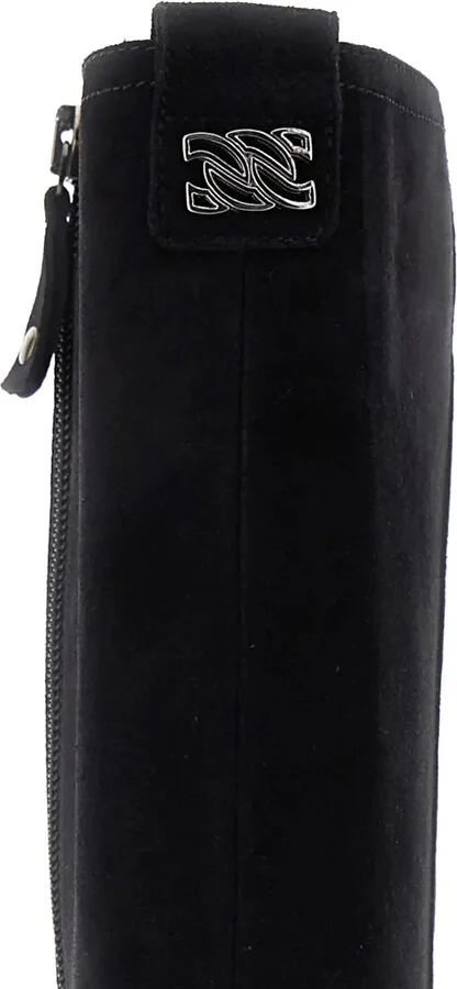 Block-Heel Suede Boots - Image 4