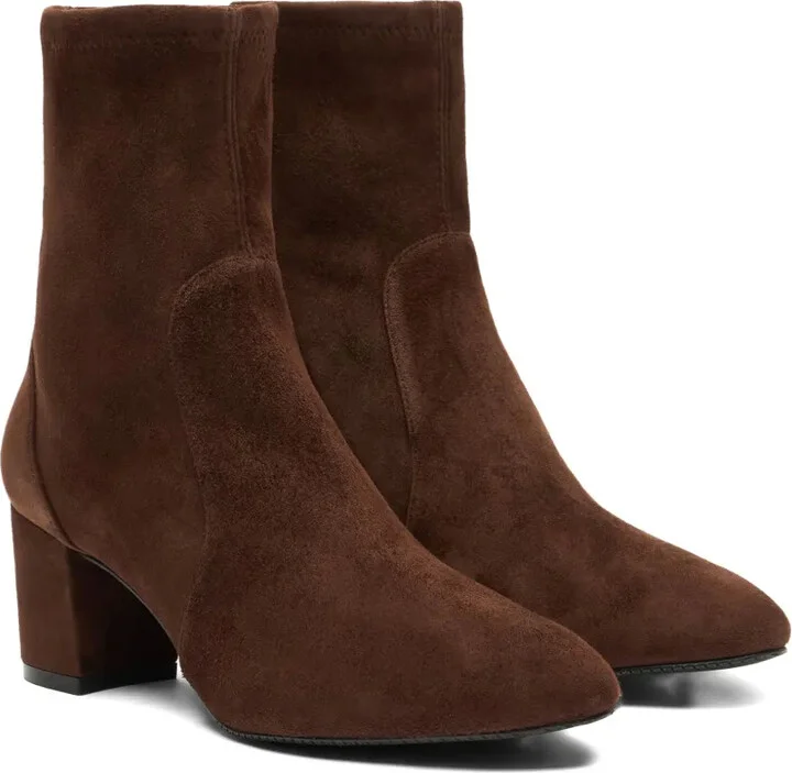 Block-Heel Suede Boots - Image 2