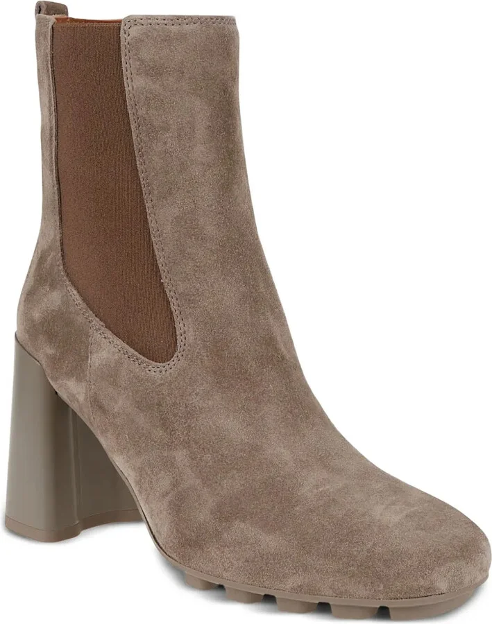 Block-Heel Suede Chelsea Boots - Image 2