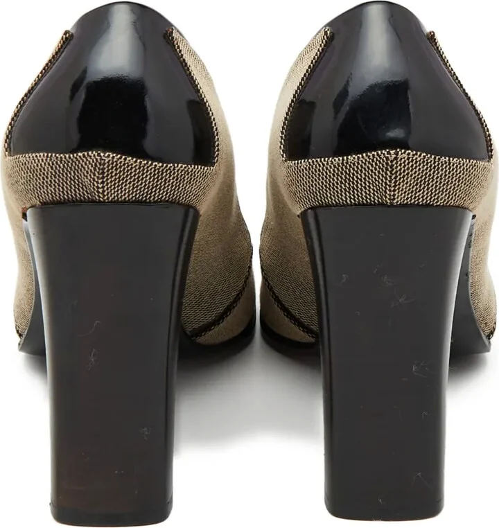 Block Heel Textured Pumps - Image 3