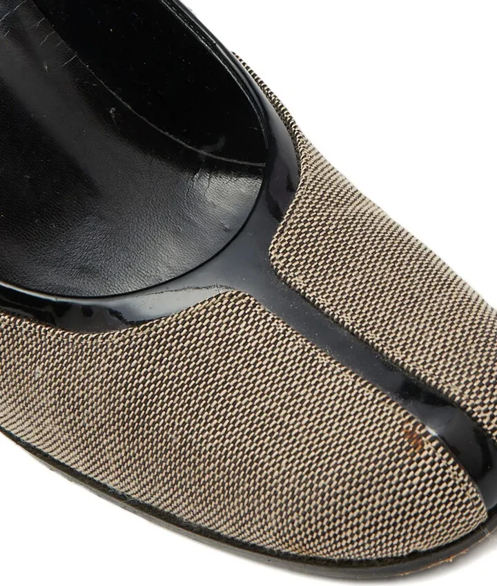 Block Heel Textured Pumps - Image 4