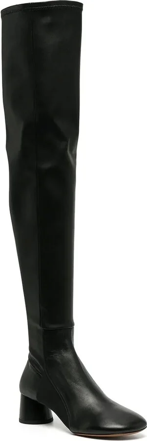 Block-Heel Thigh Boots - Image 2